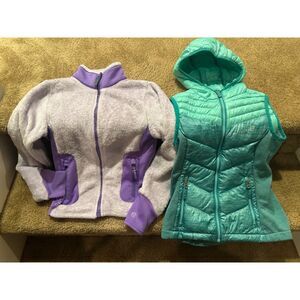 Bundle of Girl Champion Jacket & Free County Puffer Vest Size 7/8